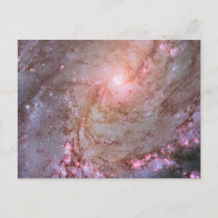 Spiral Galaxy M83, Ablaze With Star Formation. Postcard