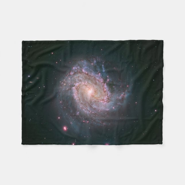 Spiral Galaxy M83 (NASA) Fleece Blanket (Front (Horizontal))