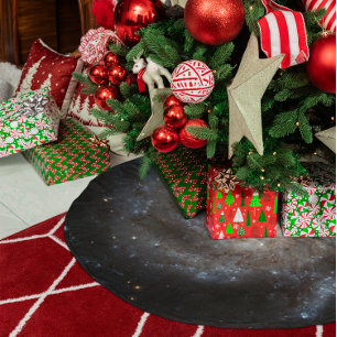 Spiral Galaxy Messier 101 Brushed Polyester Tree Skirt