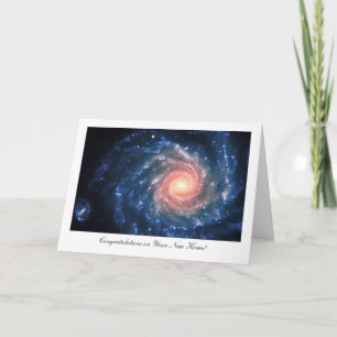 Spiral galaxy NGC 1232 - Congrats on Your New Home Card