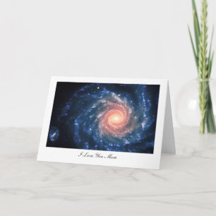 Spiral galaxy NGC 1232 - I Love You Mum Card