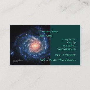 Spiral galaxy NGC 1232 outer space picture Business Card