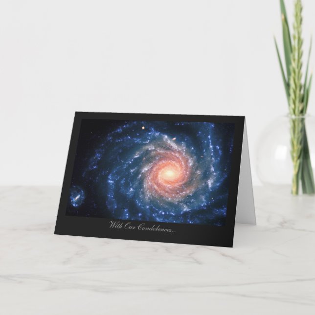 Spiral galaxy NGC 1232 - With Our Condolences Card (Front)
