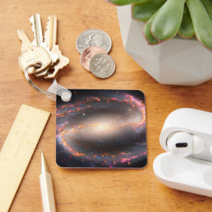 Spiral Galaxy Ngc 1300. Key Ring