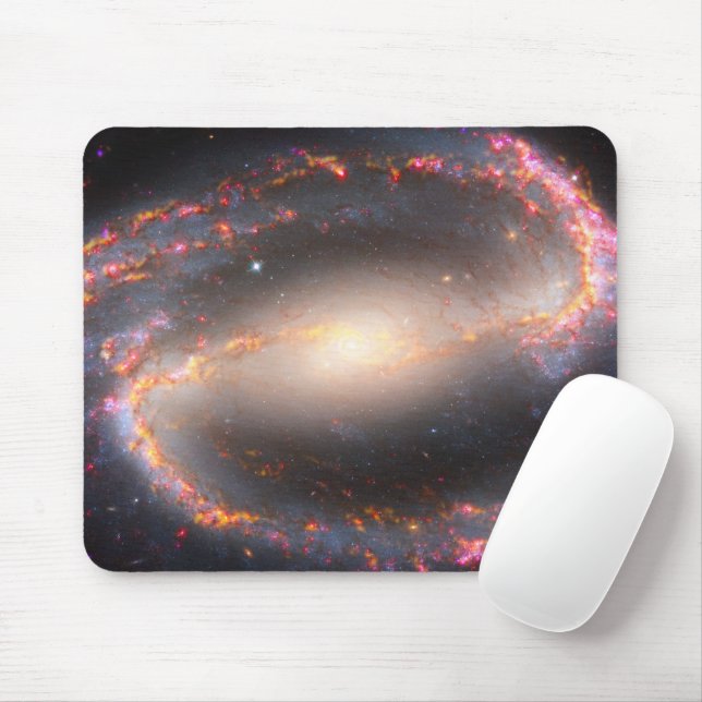 Spiral Galaxy Ngc 1300. Mouse Mat (With Mouse)