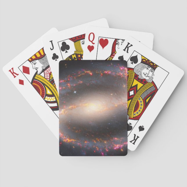 Spiral Galaxy Ngc 1300. Playing Cards (Back)