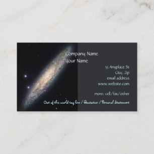 Spiral Galaxy - NGC 253 outer space image Business Card