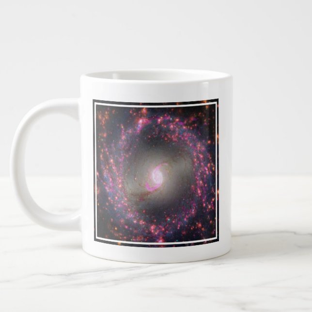 Spiral Galaxy Ngc 3351. Large Coffee Mug (Left)
