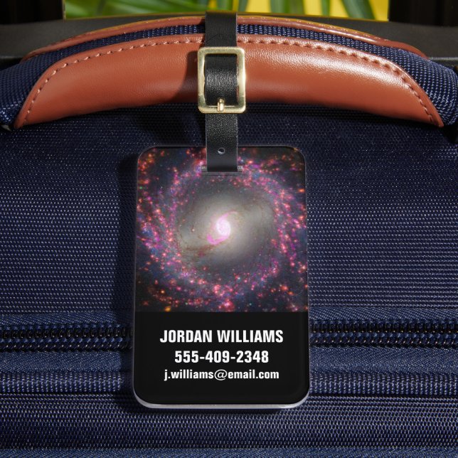 Spiral Galaxy Ngc 3351. Luggage Tag (Front Insitu 2)