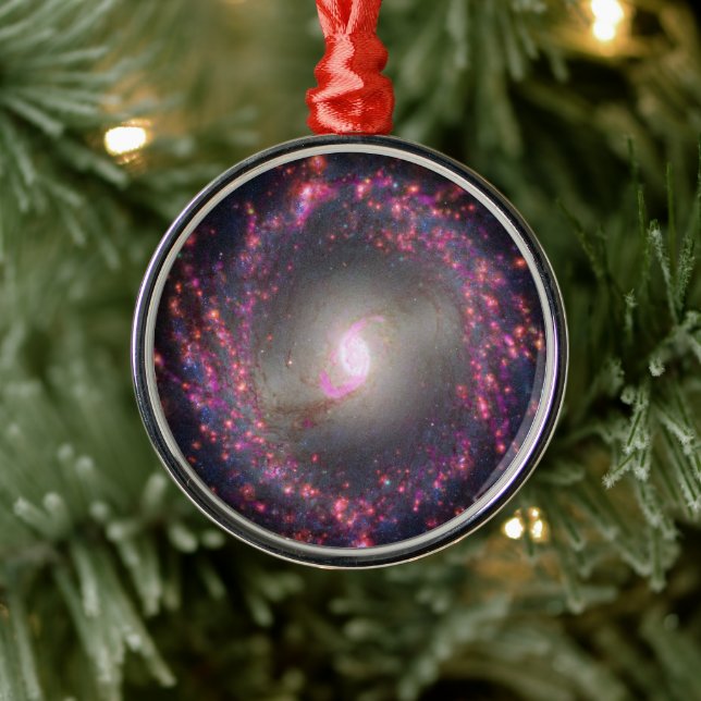 Spiral Galaxy Ngc 3351. Metal Tree Decoration (Tree)