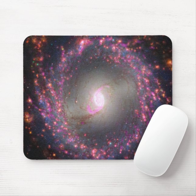 Spiral Galaxy Ngc 3351. Mouse Mat (With Mouse)