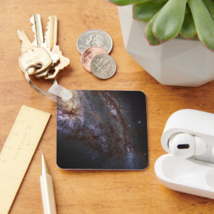 Spiral Galaxy Ngc 3627. Key Ring