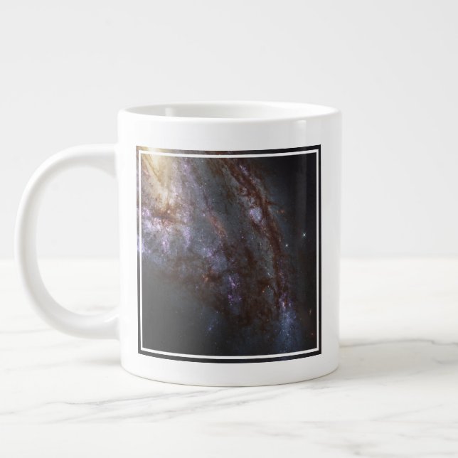 Spiral Galaxy Ngc 3627. Large Coffee Mug (Left)