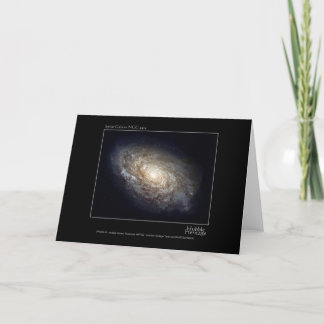 Spiral Galaxy NGC 4414 Hubble Telescope Photo Card