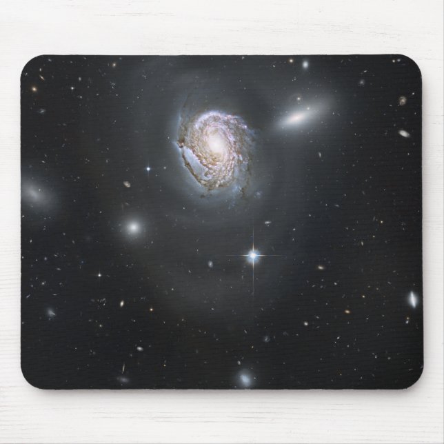 Spiral galaxy NGC 4911 Mouse Mat (Front)