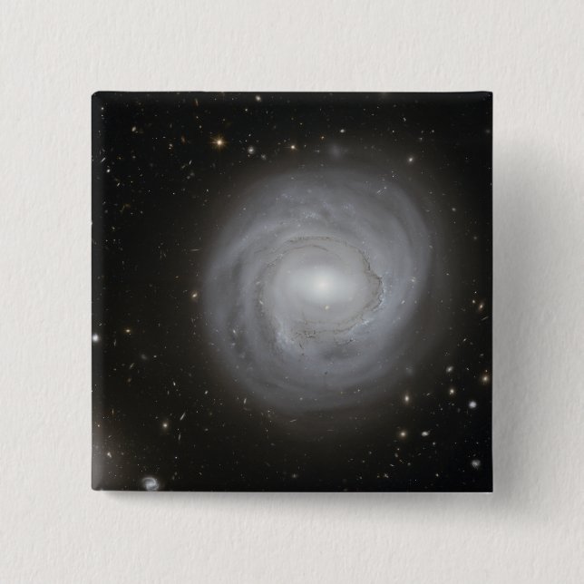 Spiral Galaxy NGC 4921 15 Cm Square Badge (Front)