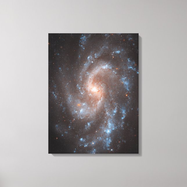 Spiral Galaxy Ngc 5584 Canvas Print (Front)