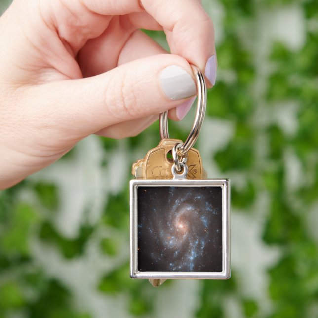 Spiral Galaxy Ngc 5584 Key Ring (Hand)