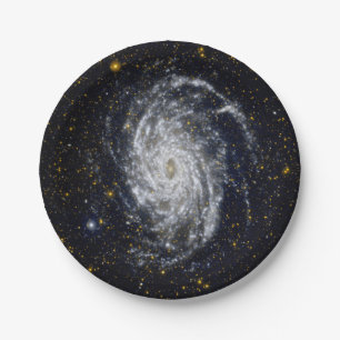 Spiral Galaxy Paper Plate