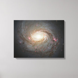 Spiral Galaxy Space Universe Stars Black Hole Sky Canvas Print