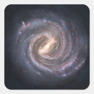Spiral Galaxy Square Sticker