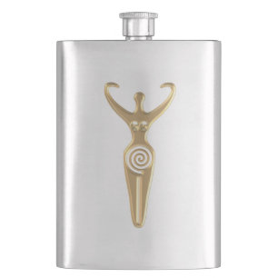 Spiral Goddess Hip Flask