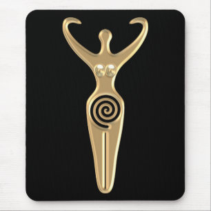 Spiral Goddess Mouse Mat