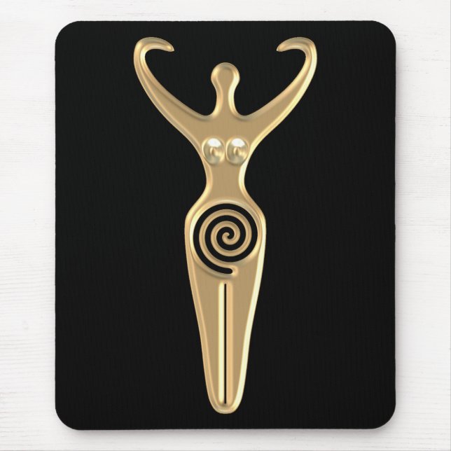 Spiral Goddess Mouse Mat (Front)