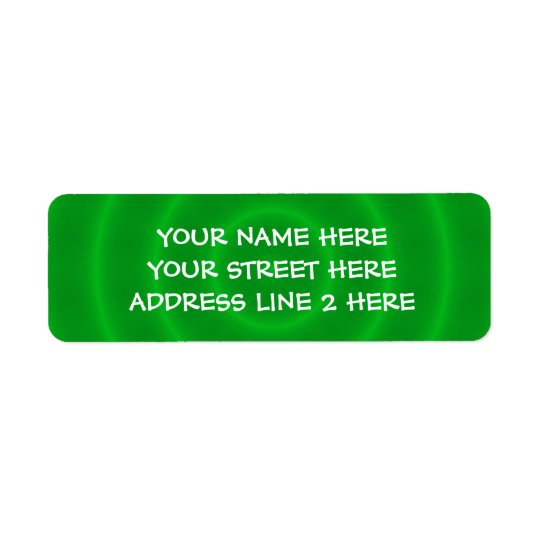 Spiral Green Address Labels