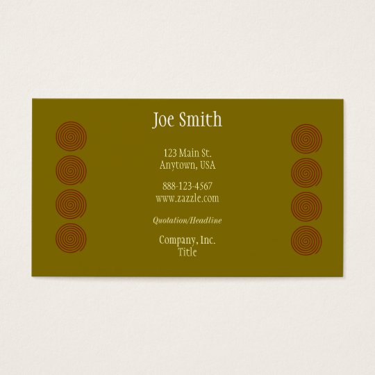 Spiral Grid Business Cards