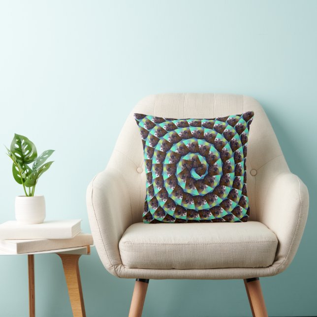 Spiral Guinea Pig Pattern, Cushion (Chair)