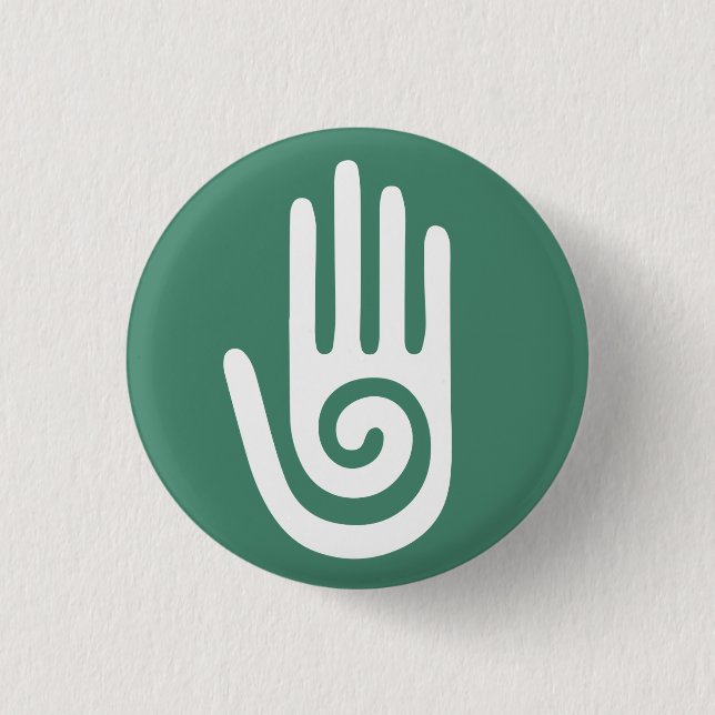 Spiral Hand healing hands 3 Cm Round Badge (Front)