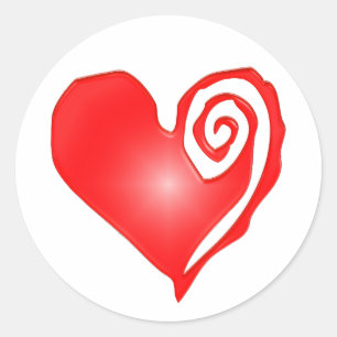 spiral heart envelope seal