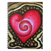 Spiral Heart of Love Notebook