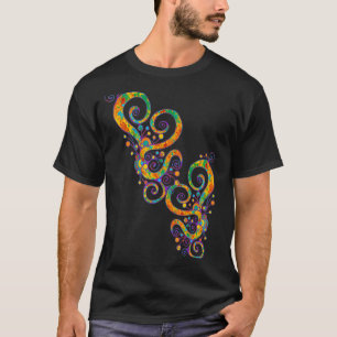 Spiral Hearts Hand Painted 2 Fan Fun T-Shirt