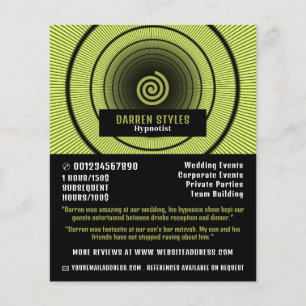 Spiral Hypnosis, Hypnotist Event Entertainer Flyer