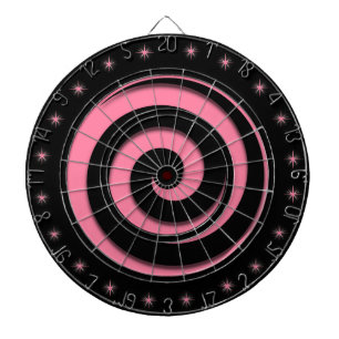 Spiral Hypnotic Pink Wheel Regulation Dartboard