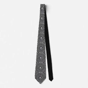 Spiral Illusion Neck Tie for Bold Visual Impact