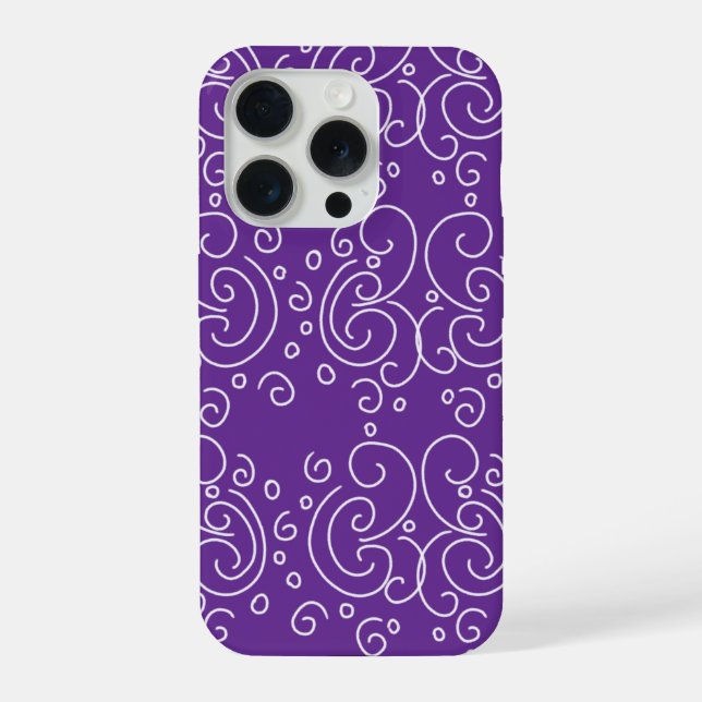 Spiral illustration iPhone case (Back)