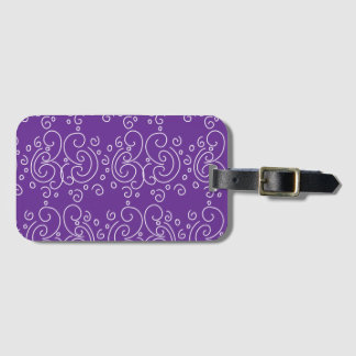 Spiral illustration luggage tag