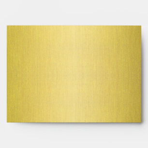 Spiral in Gold Brushed Metal Texture Print Envelope