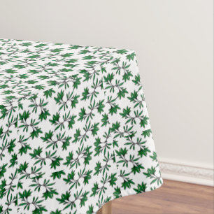 Spiral leafy background tablecloth