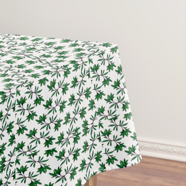 Spiral leafy background tablecloth (In Situ)