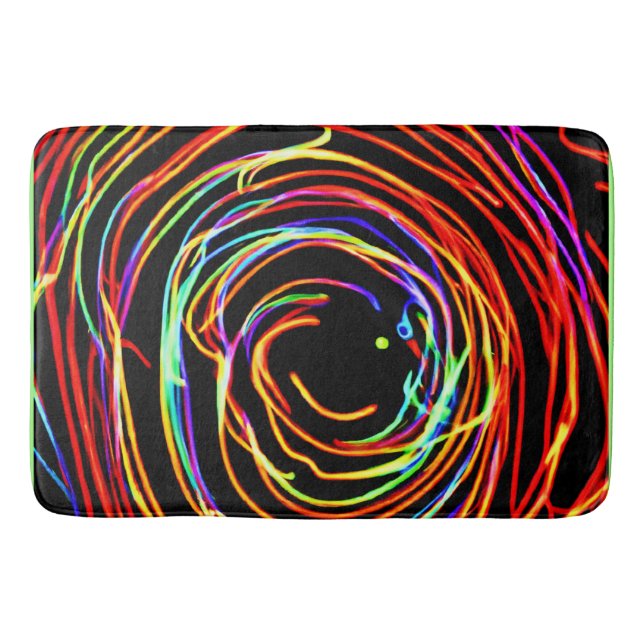 Spiral Lights Glow Bath Mat (Front)
