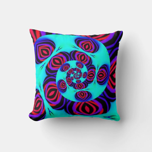Spiral Mandala  Cushion (Front)