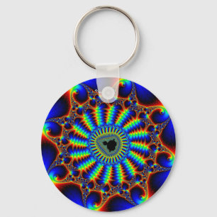 spiral-mandel key ring