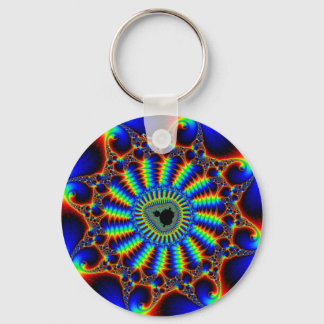spiral-mandel key ring