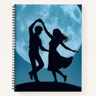 Spiral Note Book Moon Theme