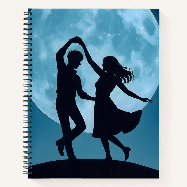 Spiral Note Book Moon Theme (Front)