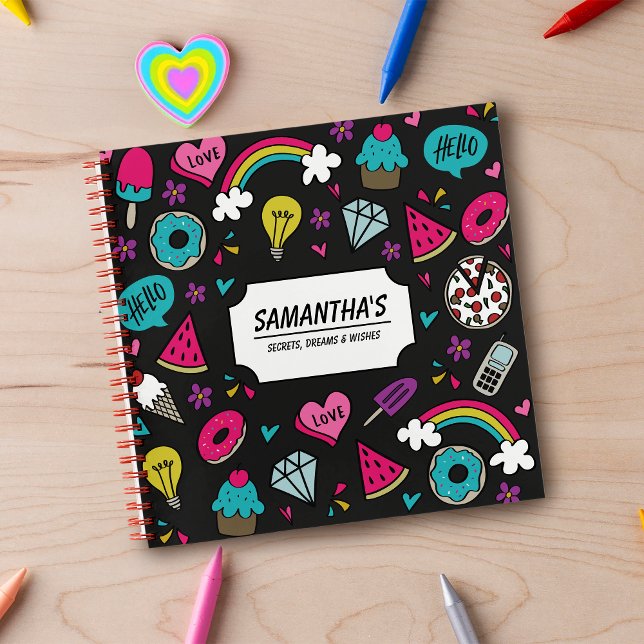 Spiral Notebook (Secrets Dreams and Wishes Teen Diary)